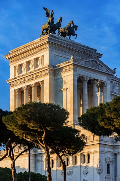 Vittoriano monument building in Rome