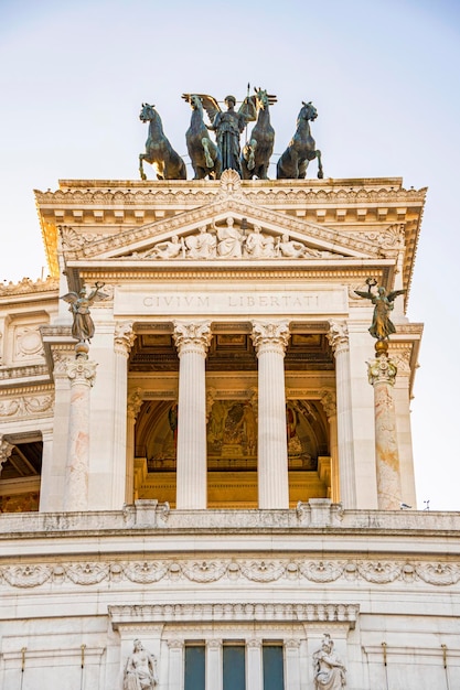 Vittoriano monument building in Rome