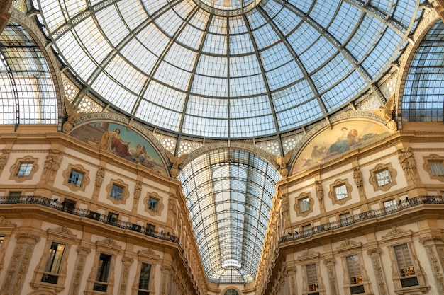 Vittorio Emanuele Galleries in Milan, Italy.