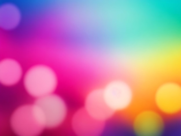 Photo vivid blurred colorful background