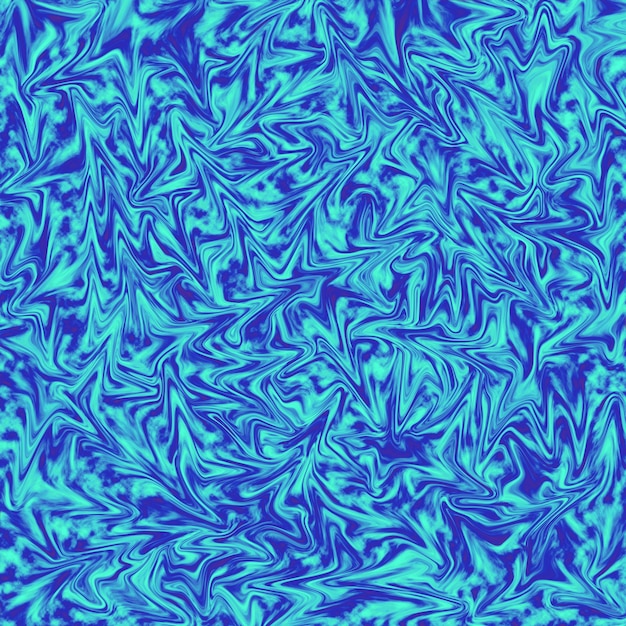 Vivid cobalt blue and bright arctic blue abstract pattern