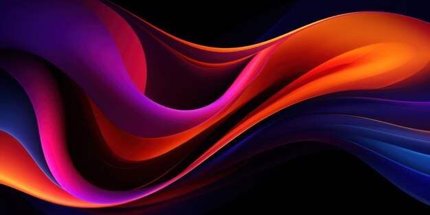 Vivid and colorful wave backdrop