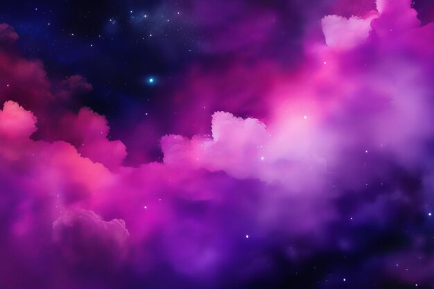 Фото Живые мечты фиолетовая абстрактная акварельная вселенная