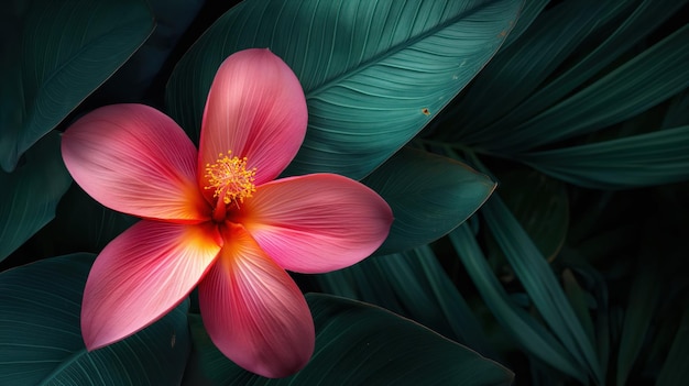 Foto close-up di fiori vividi ai generativa