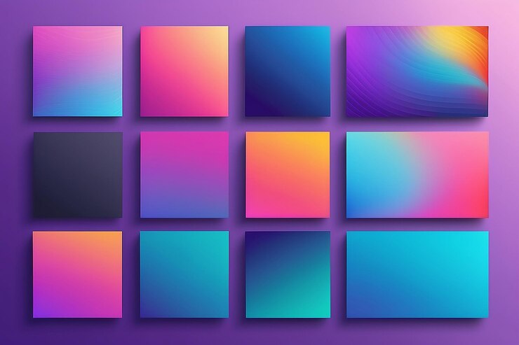 Photo vivid gradient backgrounds