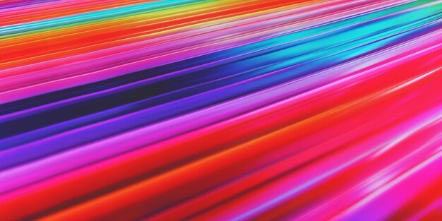 Vivid Holographic Light Streaks Background