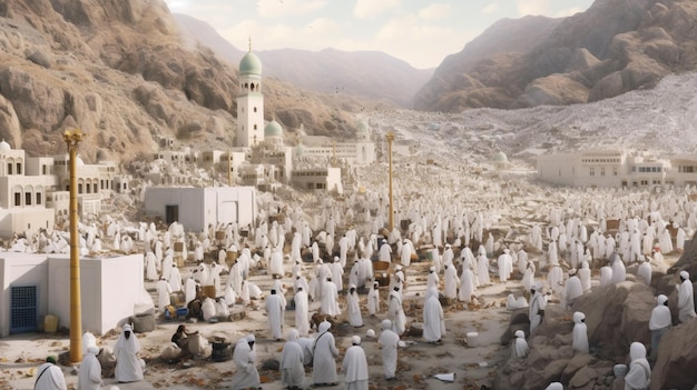 Photo the vivid imagery of the hajj pilgrimage