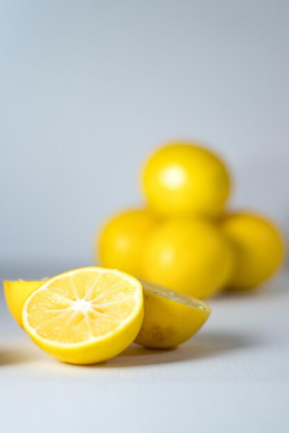 Vivid lemonade dream closeup of ripe citrus fruits a splash of sunshine in every sip