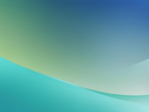 Vivid Light Blue Color Background with Green Gradient