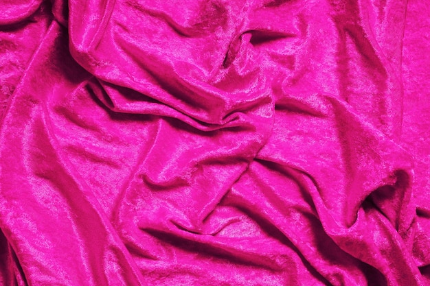 Photo vivid pink velvet background