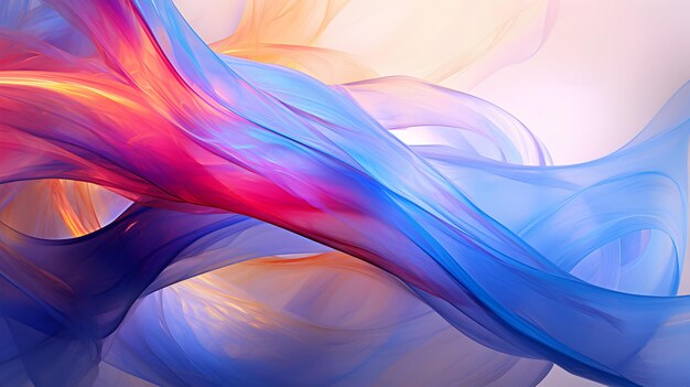 Vivid rainbow colors colorful smooth waving silk textured wallpaper