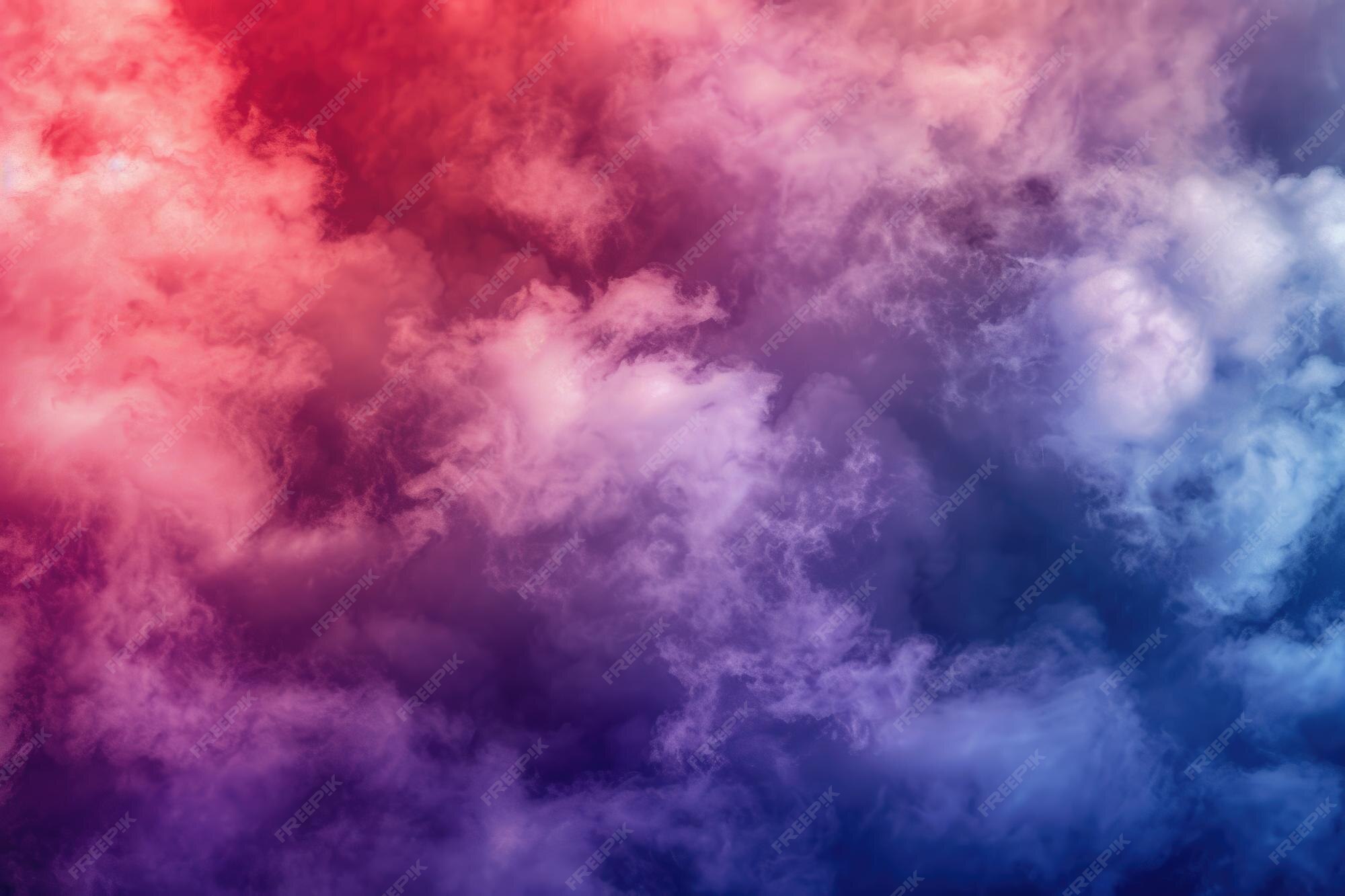 Premium Photo | Vivid red blue and purple smoke and fog background