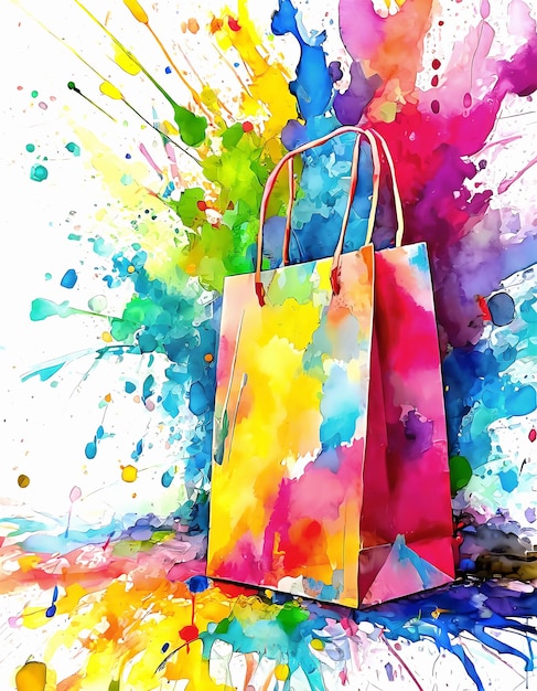 Vivid shopping bag