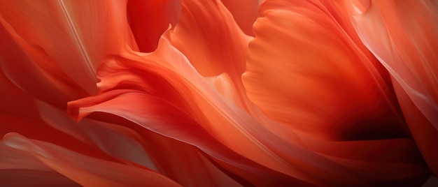 Vivid tulip details in closeup showcasing vibrant colors and delicate floral patterns AI Generative