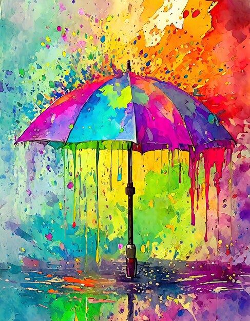 Vivid umbrella