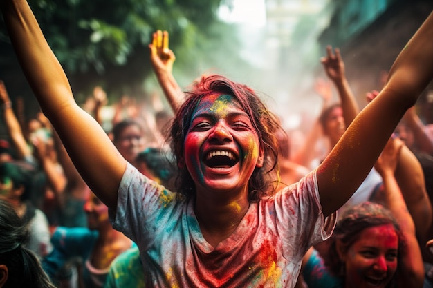 Vivid Vibrance Holi day photo