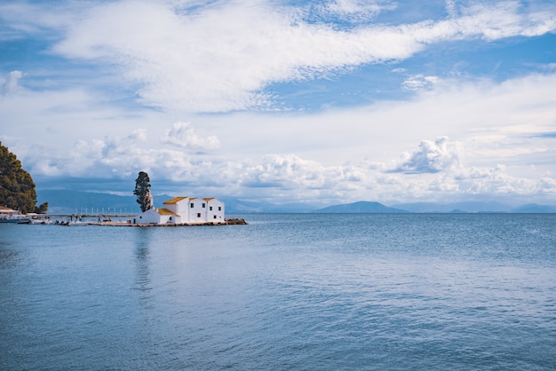 Vlacherna monastery on Corfu island.