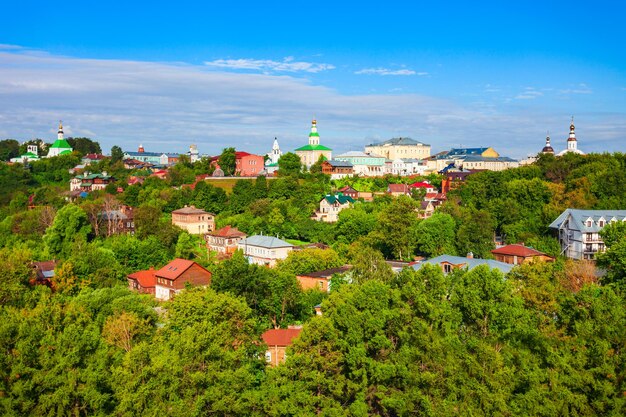 Vladimir city aerial panoramic view Russia