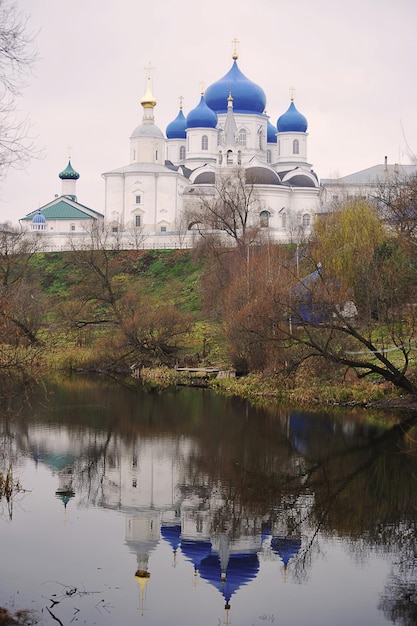 VLADIMIR, RUSSIA - November 3, 2021: Cathedral in Bogolyubsky Monastery in Bogolyubovo