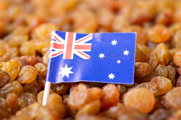 Vlag van australië op rozijn