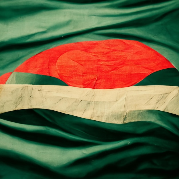 Vlag van Bangladesh digitale kunst illustratie