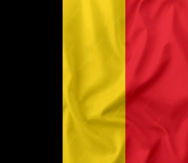 Foto vlag van belgië vliegende effecten