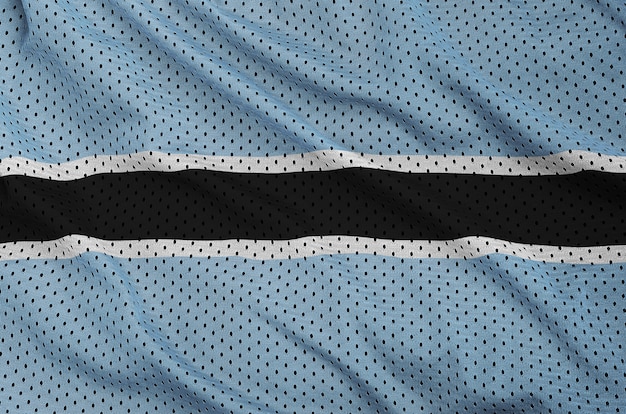 Vlag van Botswana gedrukt op een polyester nylon sportkledingweefsel