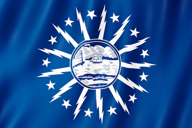 Vlag van buffalo city, new york (verenigde staten)