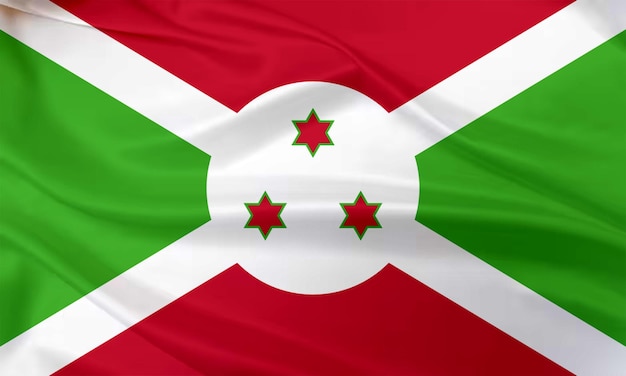 Foto vlag van burundi op de lucht