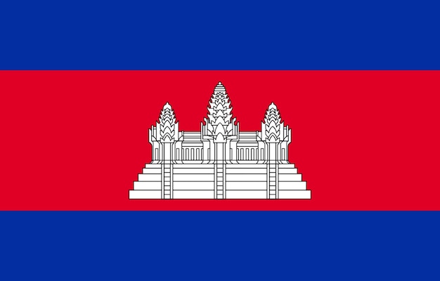 vlag van Cambodja vlag van de natie