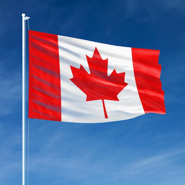 Vlag van Canada vliegt