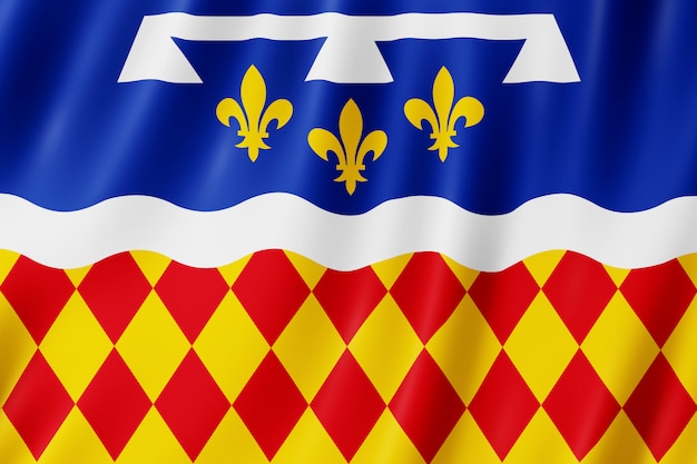 Foto vlag van charente, frankrijk