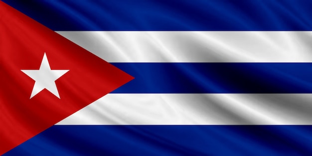 Foto vlag van cuba vliegend effect