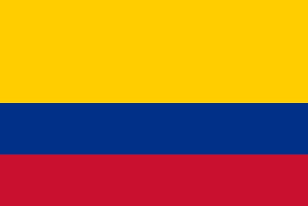 Foto vlag van de colombiaanse vlagnatie