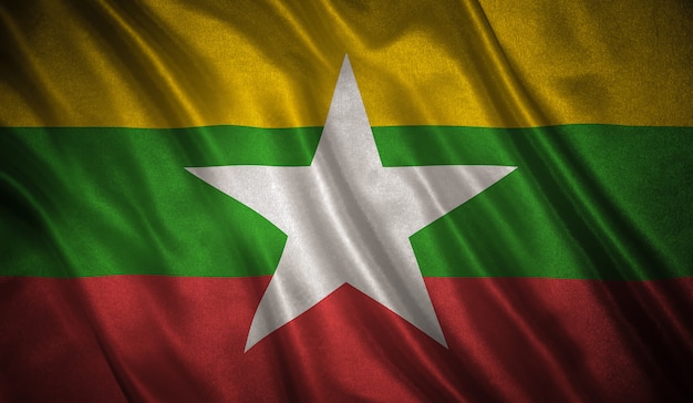 Vlag van de Myanmar