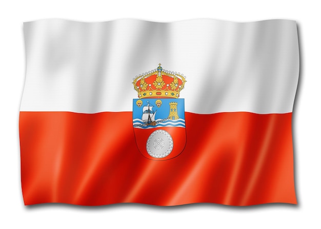 Vlag van de provincie Cantabrië Spanje