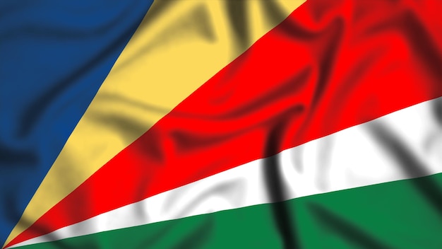 Foto vlag van de seychellen