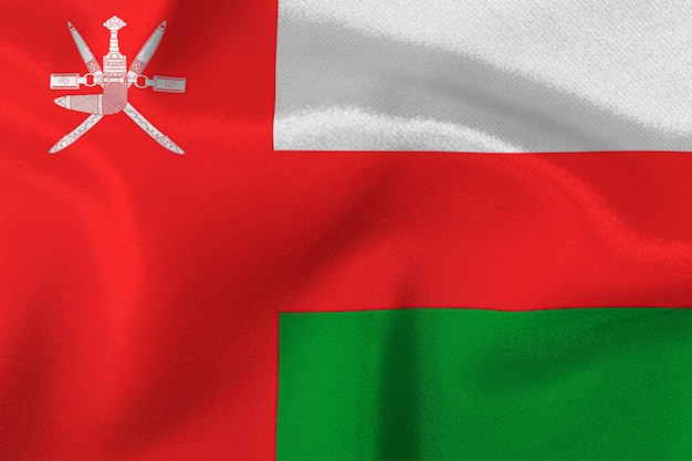Vlag van de staat Oman close-up