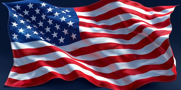 Vlag van de Verenigde Staten van Amerika nationaal symbool Close Up Amerikaanse vlag achtergrond
