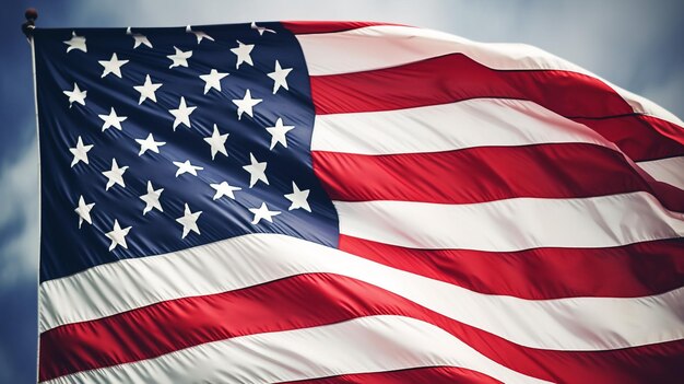 vlag van de Verenigde Staten van Amerika Sterrenstreep vlag van de United States of America Vlag van de VS op zwarte achtergrond Amerikaanse staat