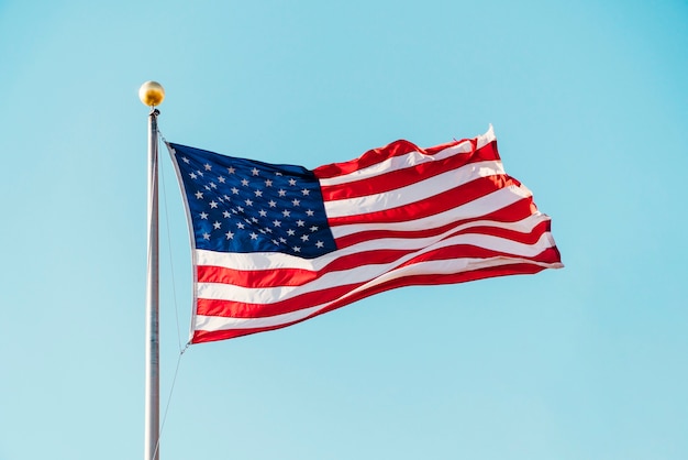 Foto vlag van de verenigde staten van amerika