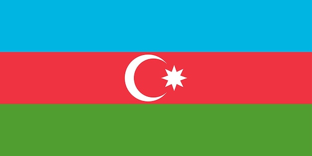 Vlag van de vlaggennatie van Azerbeidzjan