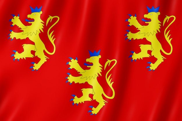 Vlag van Dordogne, Frankrijk