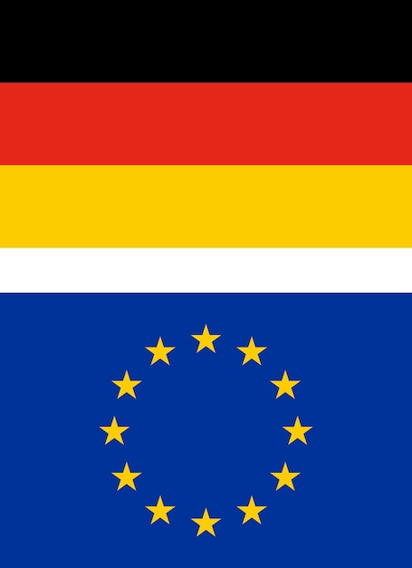 Vlag van duitsland en europa