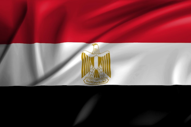 Vlag van Egypte 3D-model