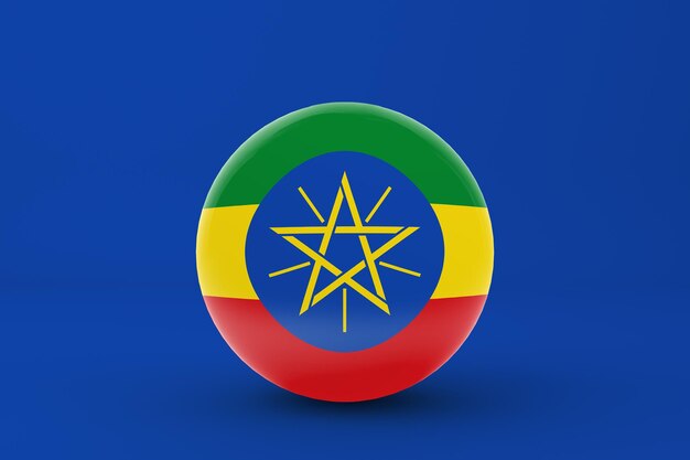 Foto vlag van ethiopië