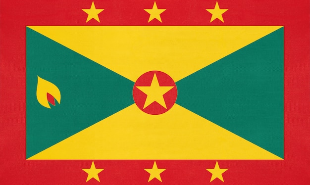 Vlag van Grenada, nationale stof