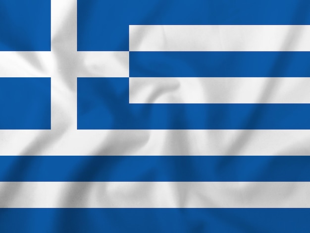 Vlag van Griekenland op stof