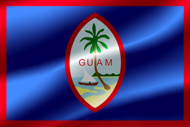 Vlag van Guam als achtergrond.