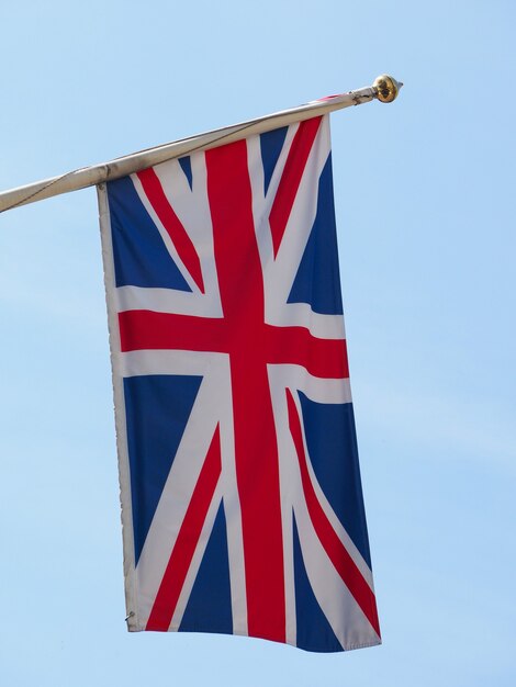Foto vlag van het verenigd koninkrijk (vk) ook bekend als union jack